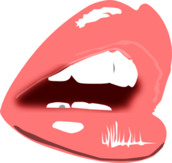 Glossy Human Woman Lips Baby - Glossy Lips Clipart (600x566)