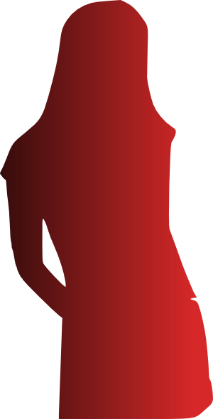 Red Silhouette Of A Woman (300x590)