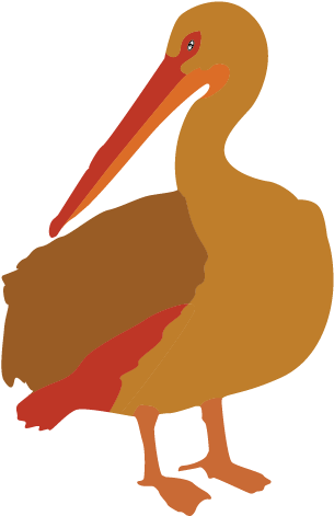 Cartoon Pelican Clipart Lrg - Pelican (508x508)