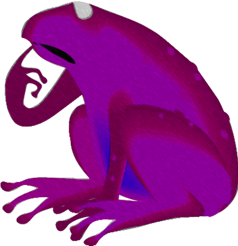 Purple Frog Clip Art - Frog And The Nightingale (505x505)