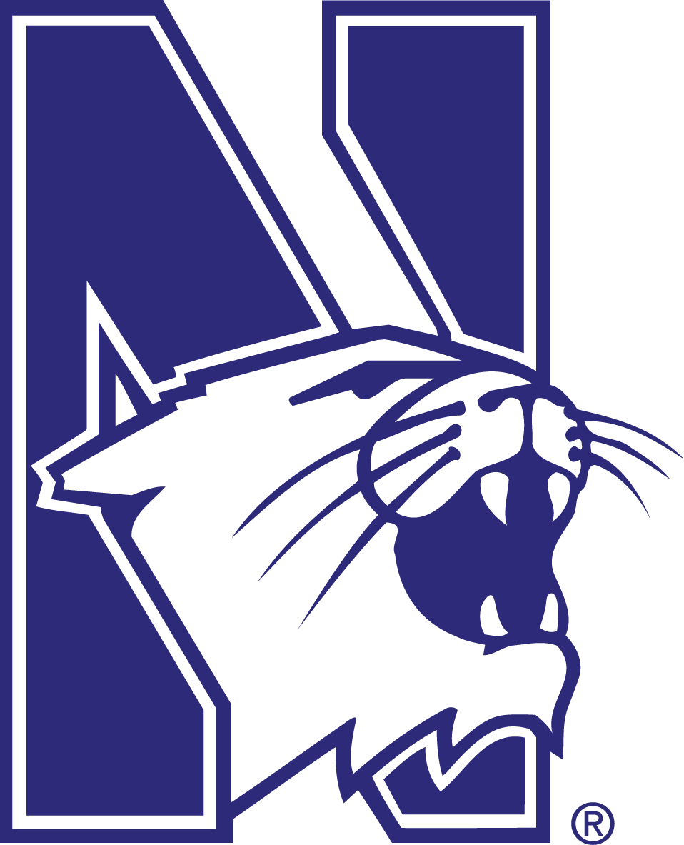 Northwestern University - Northwestern Wildcats Logo (958x1183)