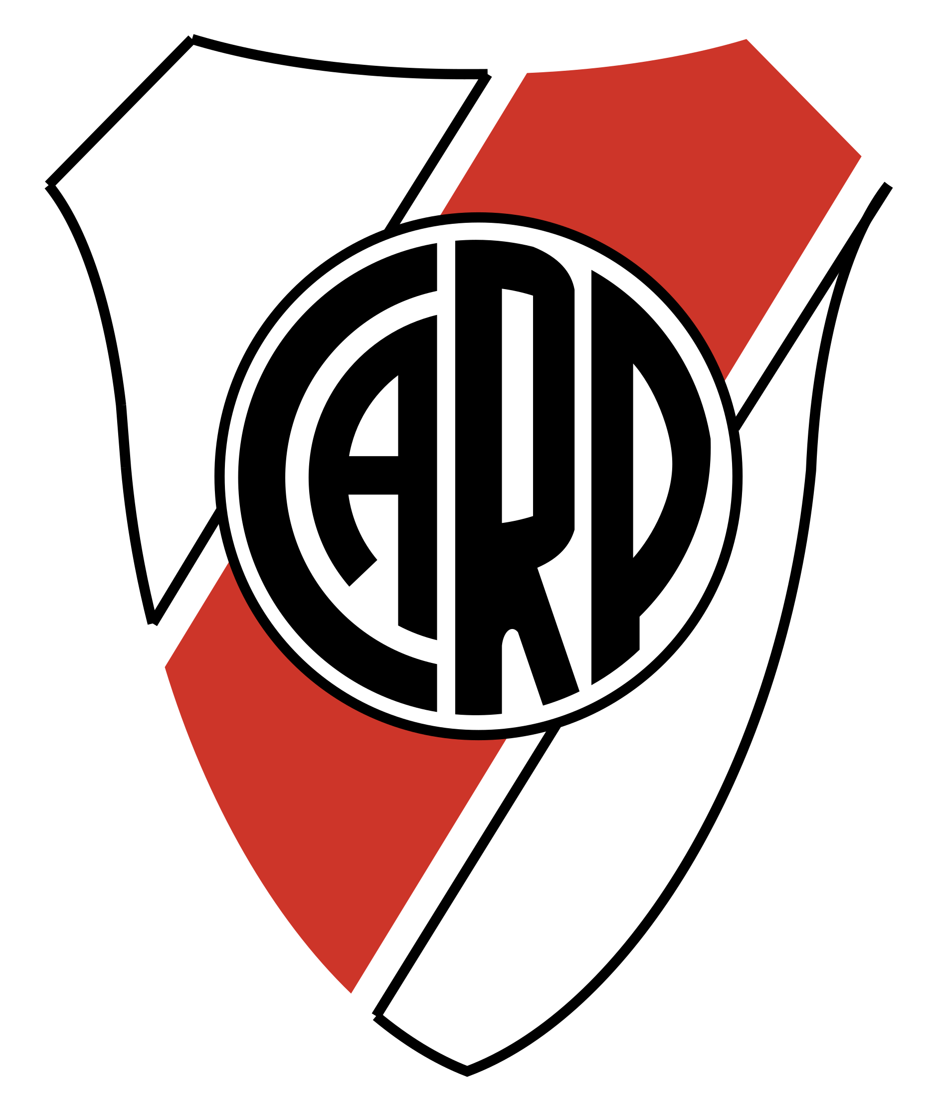 Club Atletico River Plate Logo Png Transparent - Escudo Do River Plate (2400x2400)