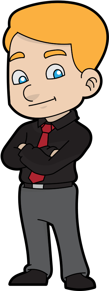 This Image Rendered As Png In Other Widths - Businessman Cartoons (500x1082)