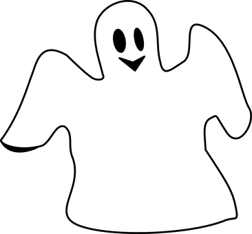 Ghost, Spooking, Spooky, Happy, White - Ghost Clipart (366x340)