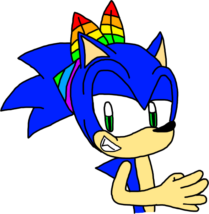 Rainbow Bandana Sonic By Xspeedo - Cartoon (666x683)