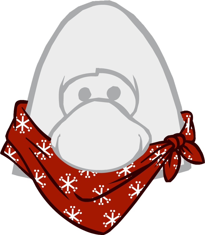 Snowflake Bandana - Club Penguin Snowflake Bandana (852x975)