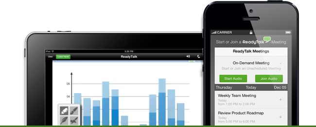 Readytalk Mobile Conferencing Apps - Mobile Phone (650x262)