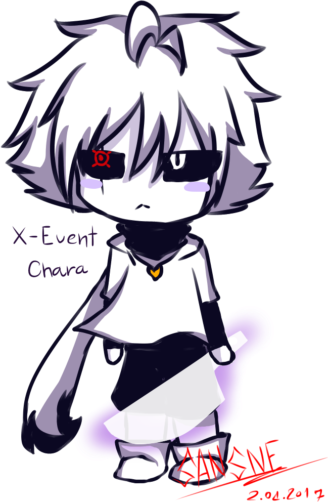 X-event Chara Cute [cross Chara] By Sansne - Cartoon (740x1000)