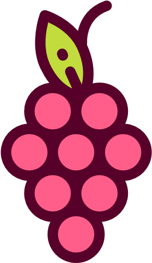 Common Grape Vine Fruit Clip Art - Common Grape Vine Fruit Clip Art (512x512)