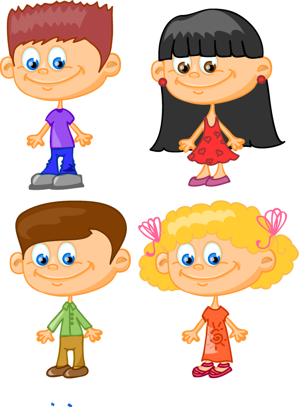 Cartoon Child Clip Art Hand Painted Children S Cartoon - Cartoon Child Clip Art Hand Painted Children S Cartoon (599x815)
