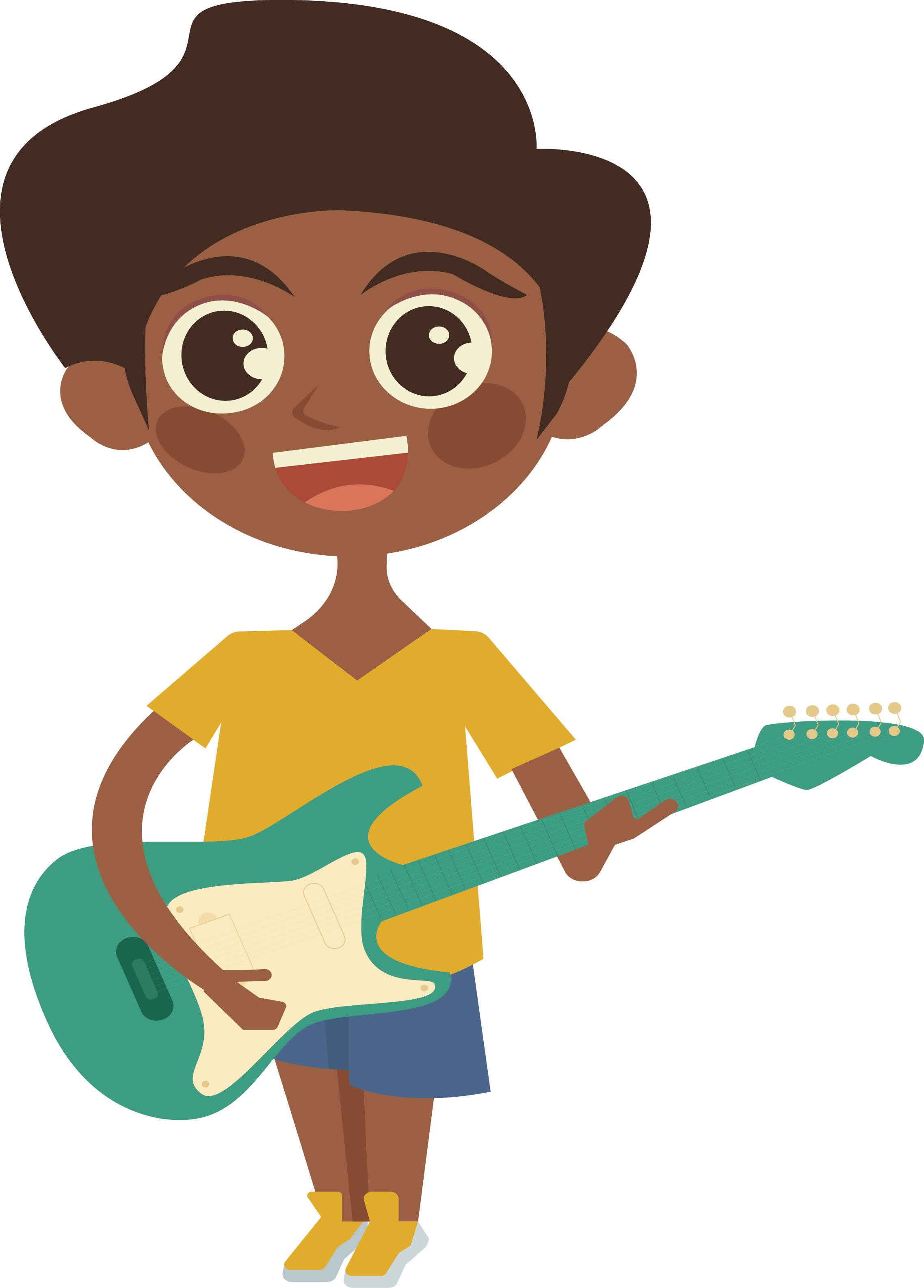 Playing Guitar Boy - Playing Guitar Boy (2275x3171)