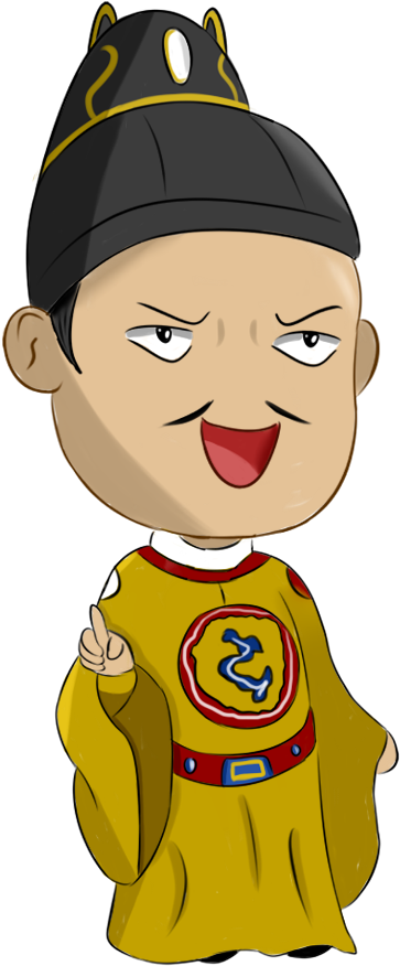 Cartoon Emperor Illustration - Cartoon Emperor Illustration (591x1181)