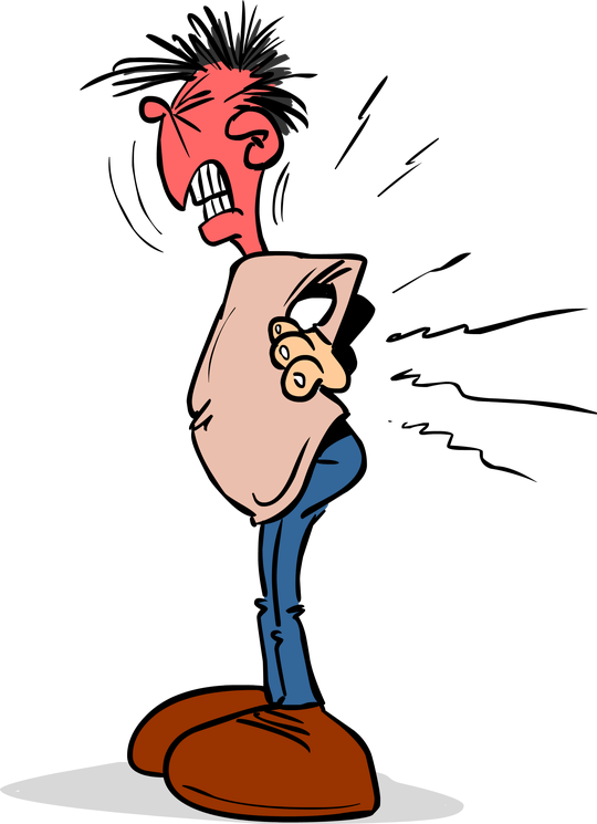 Back Pain Human Back Cartoon Clip Art - Back Pain Human Back Cartoon Clip Art (540x745)