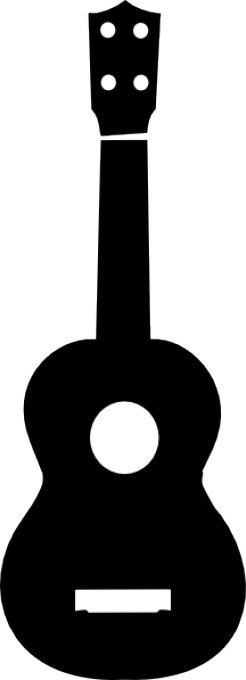 My Oldest Daughter, Kelly - Ukulele Clip Art Black And White (246x680)