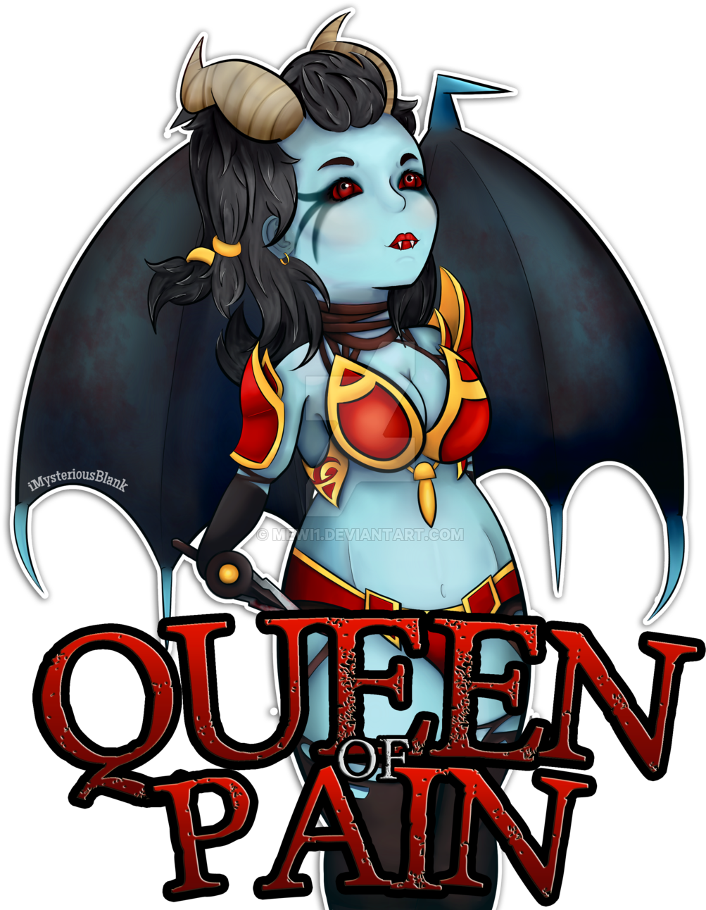 Dota 2 - Queen Of Pain Dota 2 Png (1024x1365)