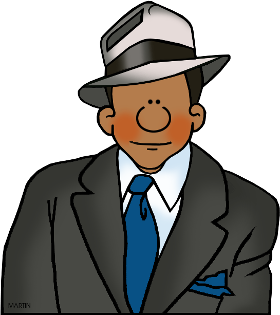 Famous People From Missouri - Clip Art Langston Hughes (586x648)