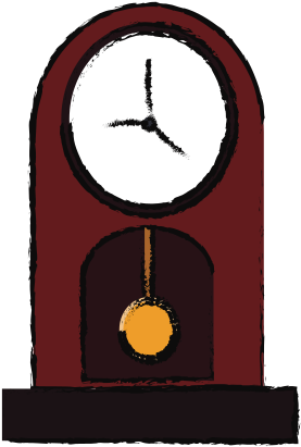 Vintage Clock Pendulum Decoration - Clock (550x550)