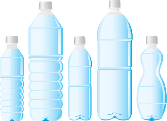 Pet Bottle Of Water Vector - Bottled Water Vector (553x399)