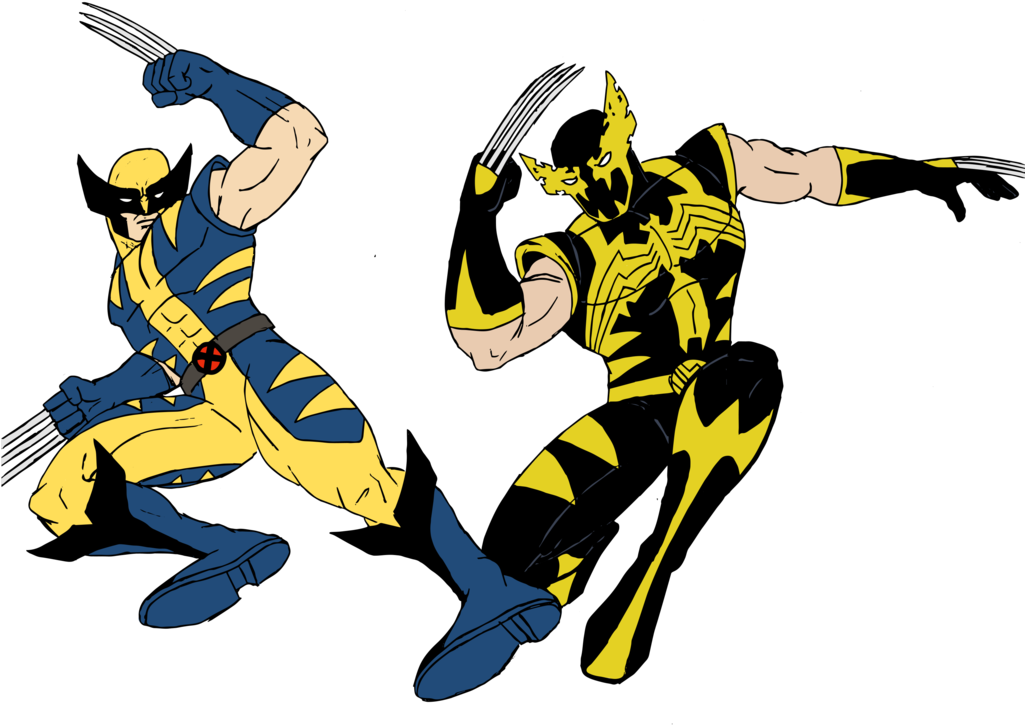 Wolverine Vs Venom-wolverine By Edcom02 - Wolverine Venom Png (1024x750)