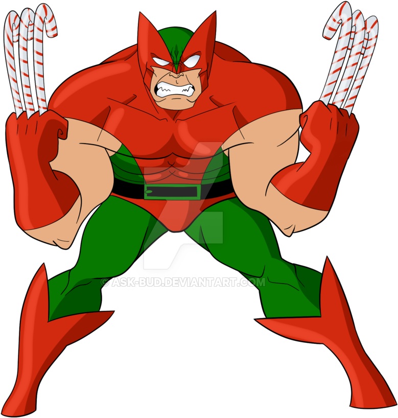 Holiday Wolverine By Budtheartguy - Cartoon (900x870)