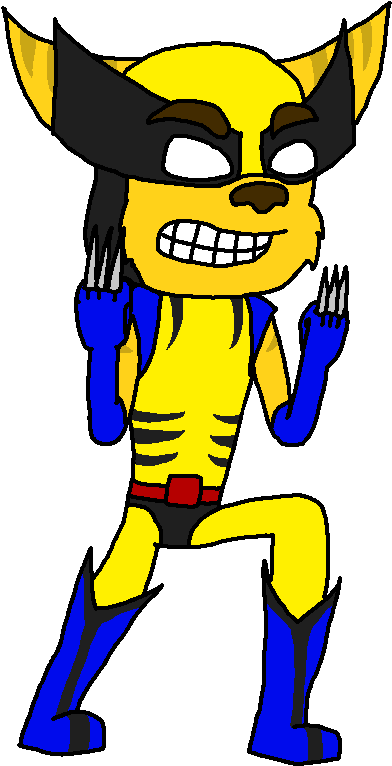 Wolverine Ratchet By Stomperluigi - Cartoon (422x811)