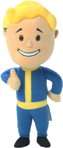 Fallout Plush Vault Boy Thumbs Up 30cm - The Vault (600x520)
