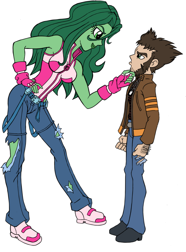 Wolverine And She-hulk - She Hulk Y Wolverine (768x1040)