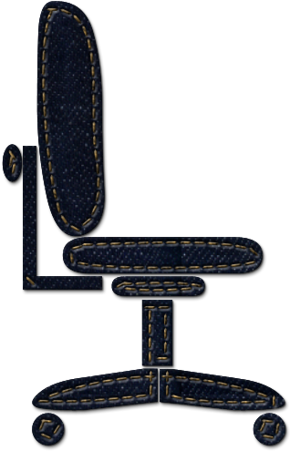 Pin Clip Art Desk Chair - Office Chair Icon Free (600x600)