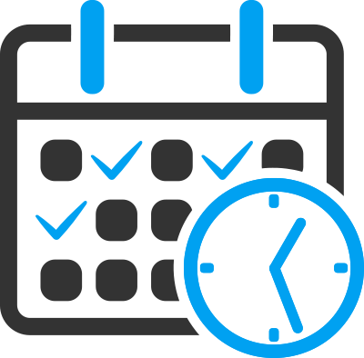 Book A Visit - Week Calendar Icon Png (400x394)