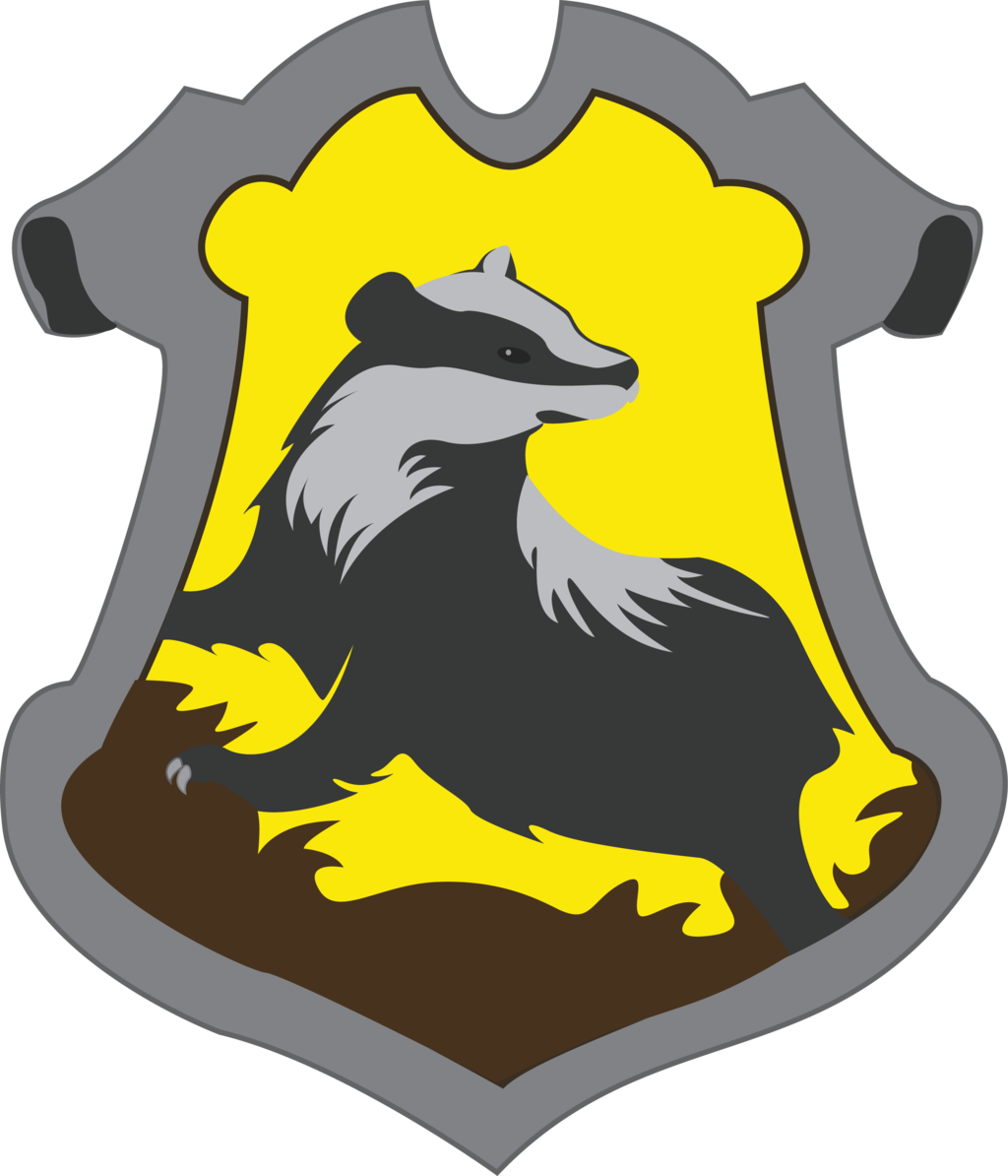 Jendrawsit 2 0 Hufflepuff Crest By Jendrawsit - Hufflepuff Crest Simple (1024x1194)