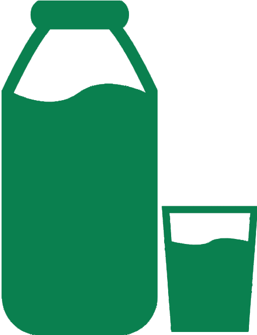 Exchange Plastic And Aluminum Bottles In Vending Machines - Glass Of Milk Vector Png (640x725)