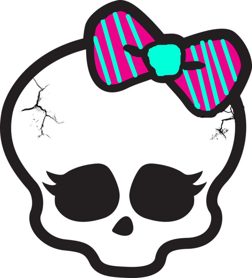 Monster High Skull Logo 160651 - Logo De Monsters High (851x938)