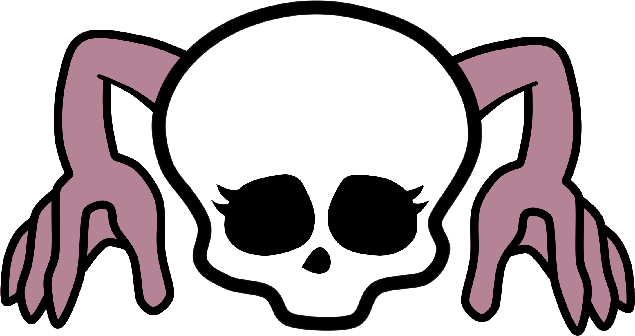 Kaoru Futakuchi Is The 17 Year Old Daughter Of Futakuchi - Girly Skull Shower Curtain (2344x1374)