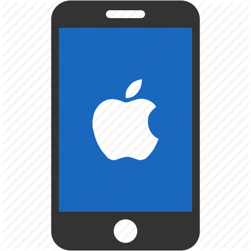 Black Apple Iphone Icon, Png Clipart Image - Mobile Phone Icon Apple (512x512)