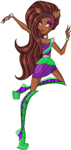 Monster High Wallpaper Entitled Fashion Mh - Draw Monster High Clawdeen Wolf (251x500)