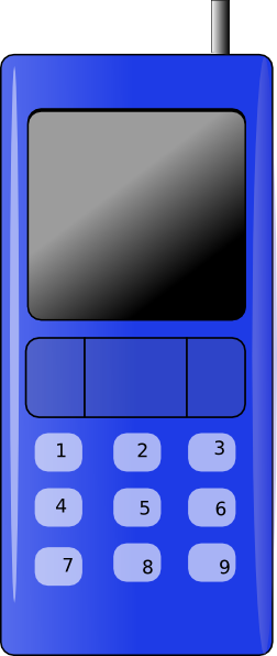 Hand Phone Clip Art - Hp Clip Art (260x615)