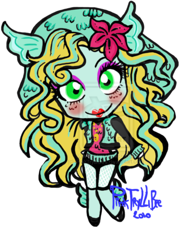Monster High Wallpaper Possibly Containing Anime Entitled - Monster High Lagoona Blue (450x500)