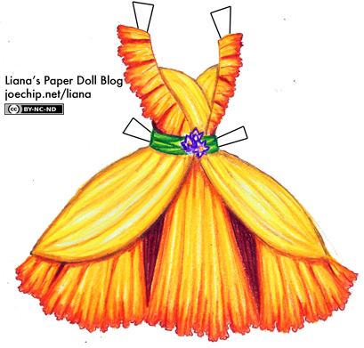 Click For Larger Version - Draw A Fairy Dress (409x391)