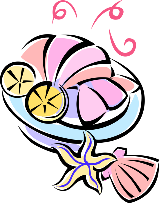 Vector Illustration Of Lobster Tail Seafood Shellfish - Lobster (548x700)