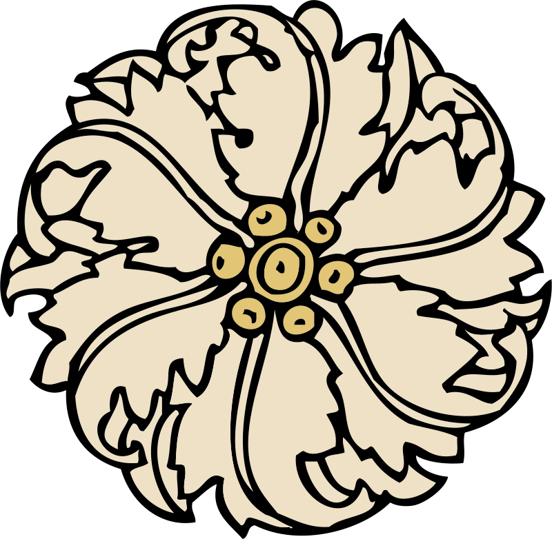 Similar Clip Art - Rosette Clip Art (1280x1252)