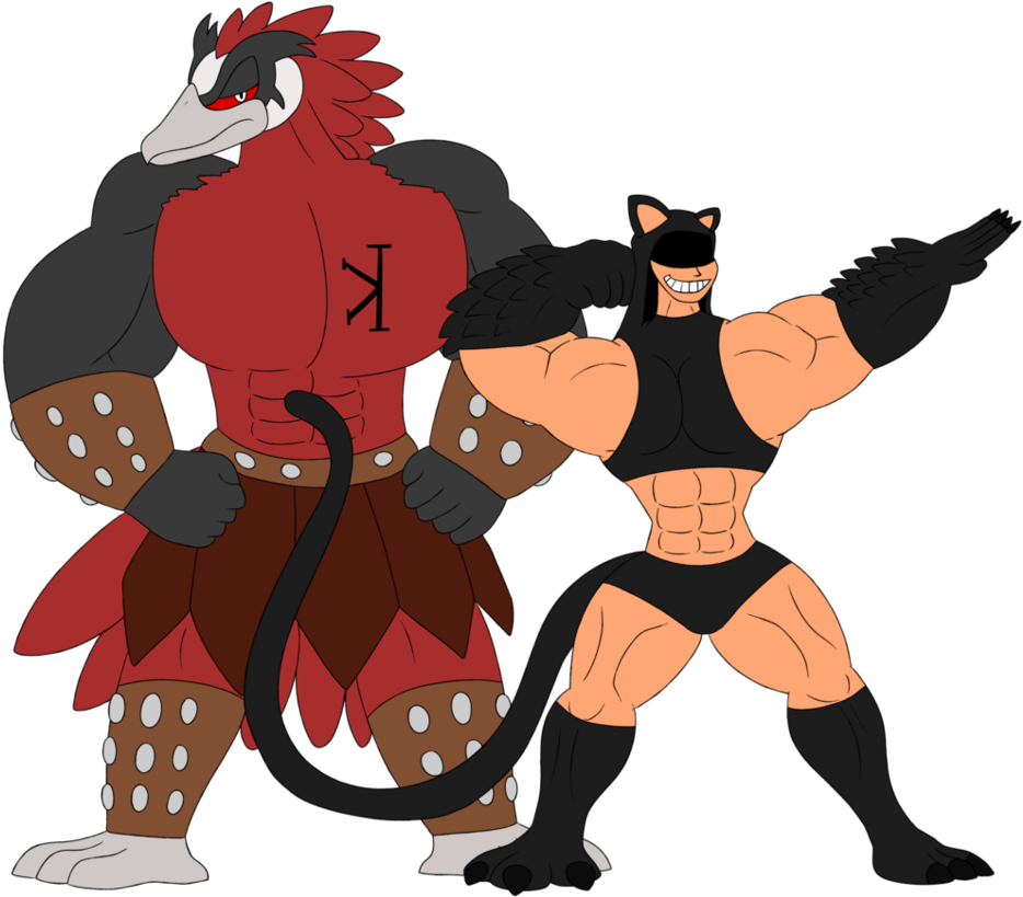 Flexing For The Crowd By Tipsyra1d3n - Cartoon (965x827)