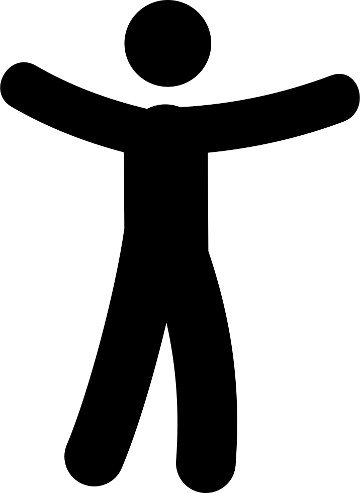 Man With Open Arms Comments - Person With Open Arms Icon (716x980)