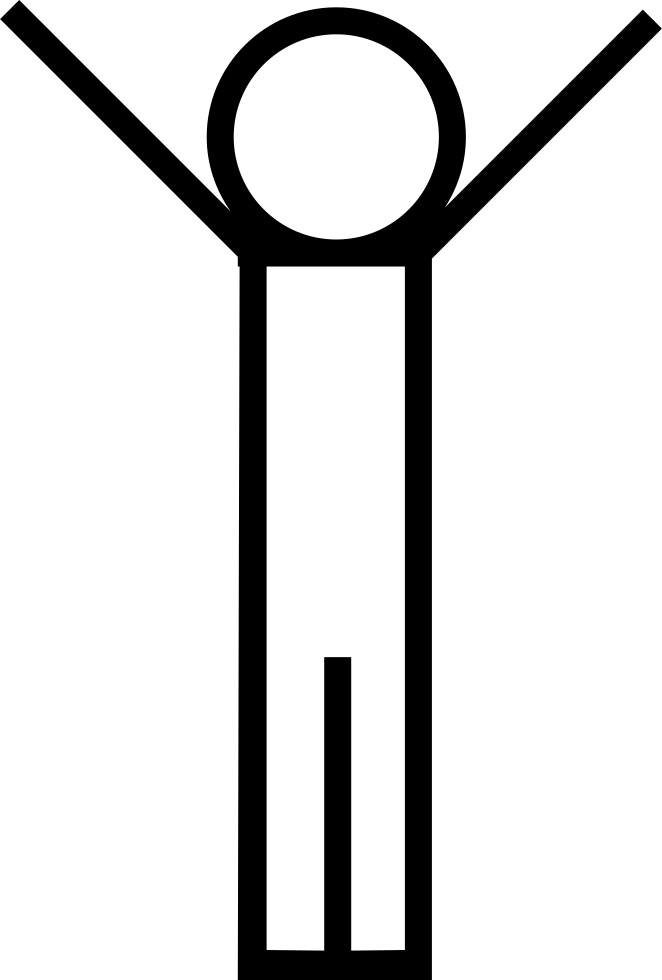 Person Standing With Arms Up Comments - Icon (662x980)