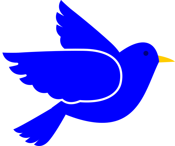 Blue Bird Clip Art (600x503)