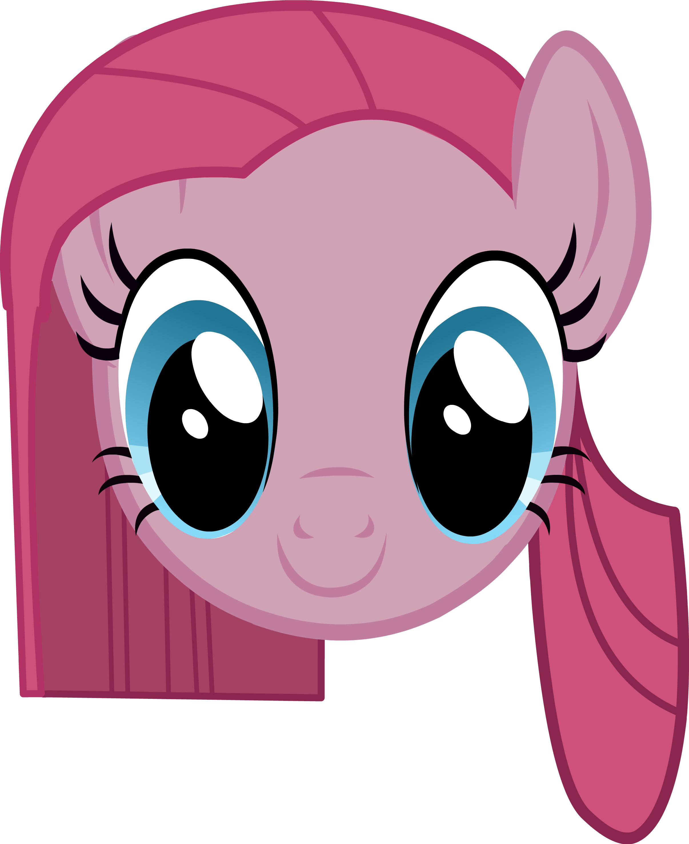 Pinkamena Diane Pie Headshot - My Little Pony Headshot (2412x2954)