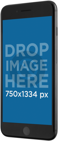 Black Iphone 7 Plus Floating Angled In A Portrait Position - Iphone 6 On Transparent Background (640x480)
