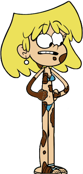 Lori Loud As Dixie Clemets Swimsuit Covered In Mud - Loud House Lori Swimsuit (288x604)