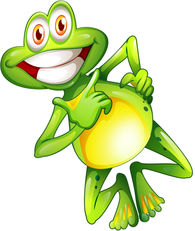Leap Cute Frog E - 3 Frogs Clipart (675x800)