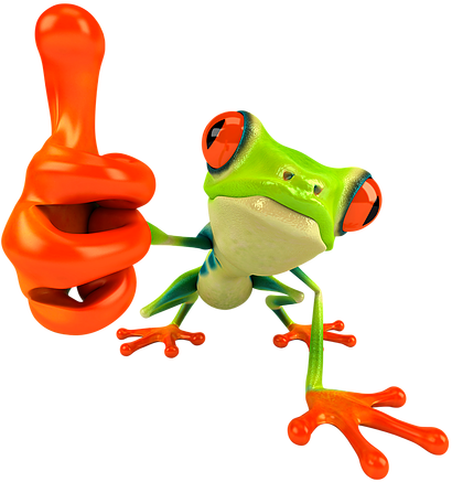 Red Eyed Tree Frog Clipart Transparent - Tree Frogs Red Eye (414x450)