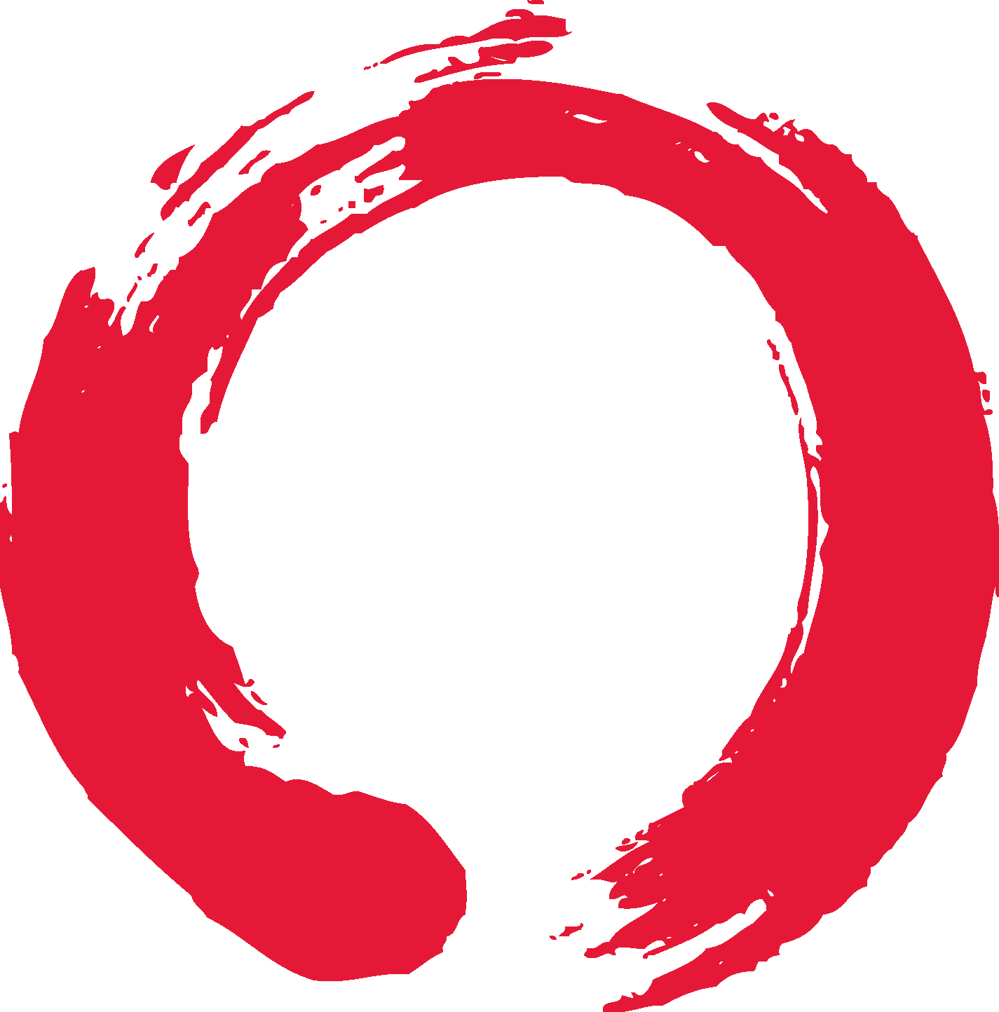 Circle - - Red Paint Circle Png (1425x1444)